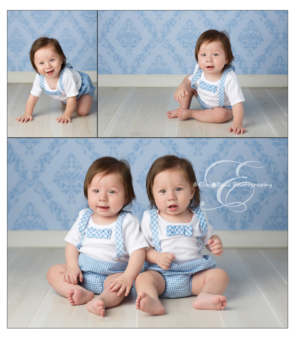 Beautiful 7month Twin boys(Chicago baby photographer)