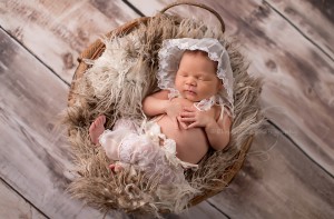 Newborn Olivia came by our home-studio in Andersonville, Chicago. Portrait was nominated for Best Newborn Photographer!