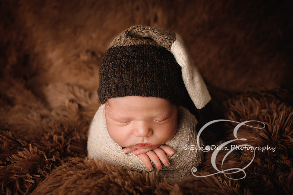 chicago-newborn-photographer-elvie-girl-wrapped-baby-behind-the-sences-fur-baby-potatoe